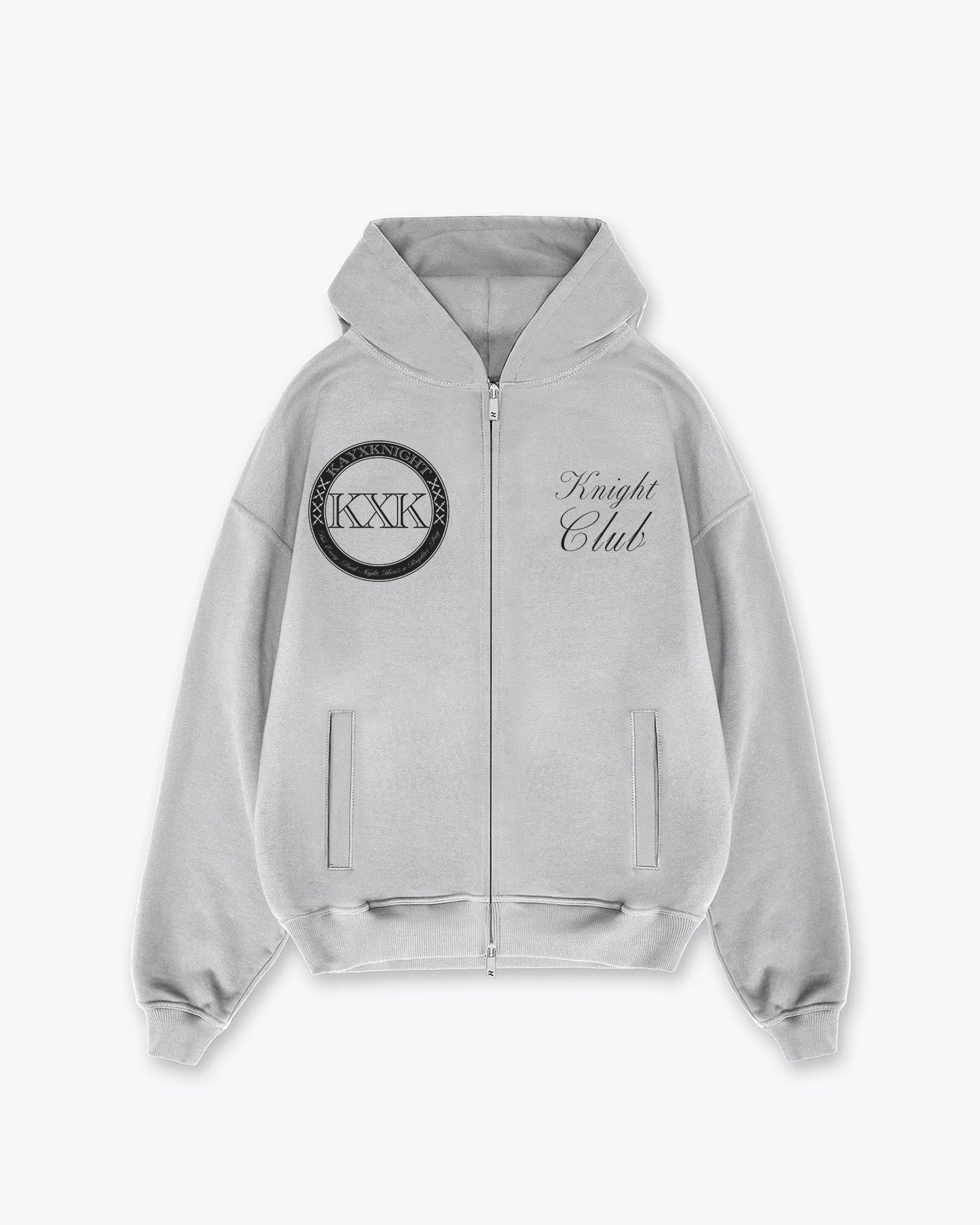 ★ citybreeze★ Essential Cloudy City Sweatshirt LIGHT KHAK Ash Grey High Neck Quarter Oversized Sweatshirt | Athleisure