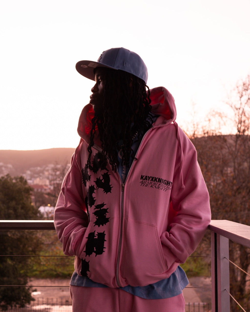 KayXKnighT Pink Zip-Up Hoodie